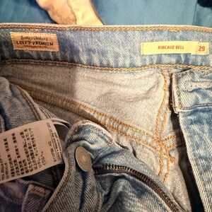 Levi's Premium Ribcage Bell Light Blue Jeans